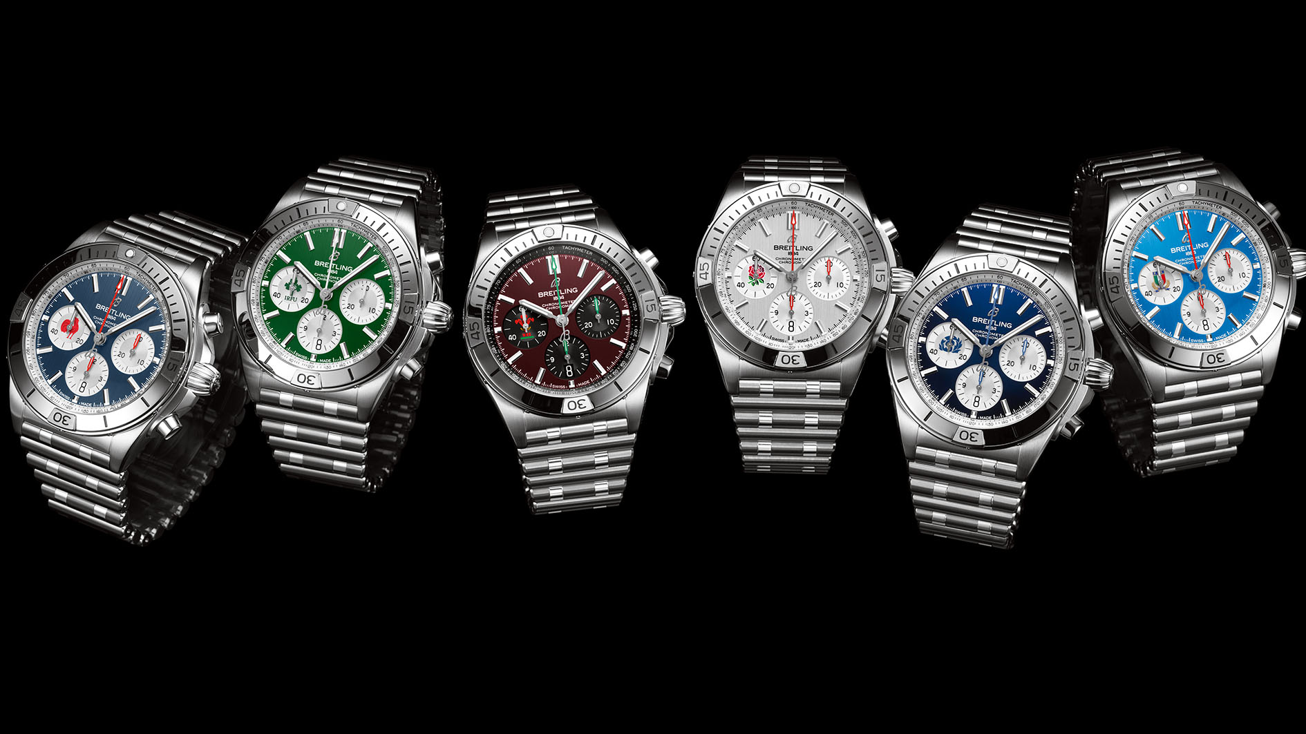 Breitling Chronomat Six Nations (References BR-AB0134A81C1A1-AB0134A91L1A1-AB0134A61K1A1-AB0134A71A1A1-AB0134A51C1A1-AB0134A41C1A1)