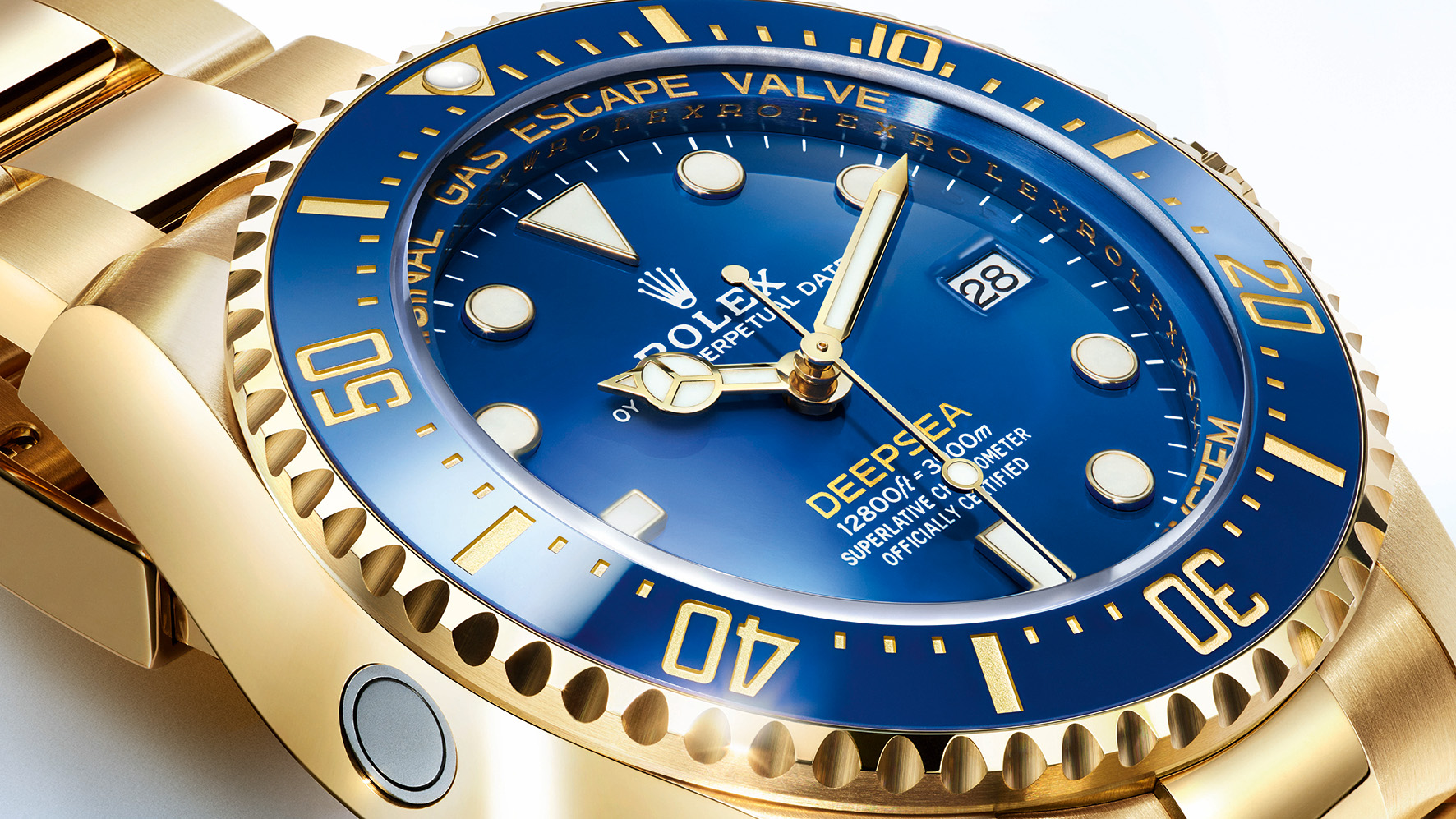 Helium valve of the Oyster Perpetual Rolex Deepsea