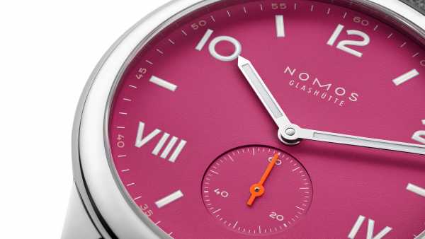 Nomos Glashütte - Deep pink & Blue purple