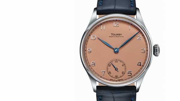 Tourby Watches - Art Deco Salmon Dial 40