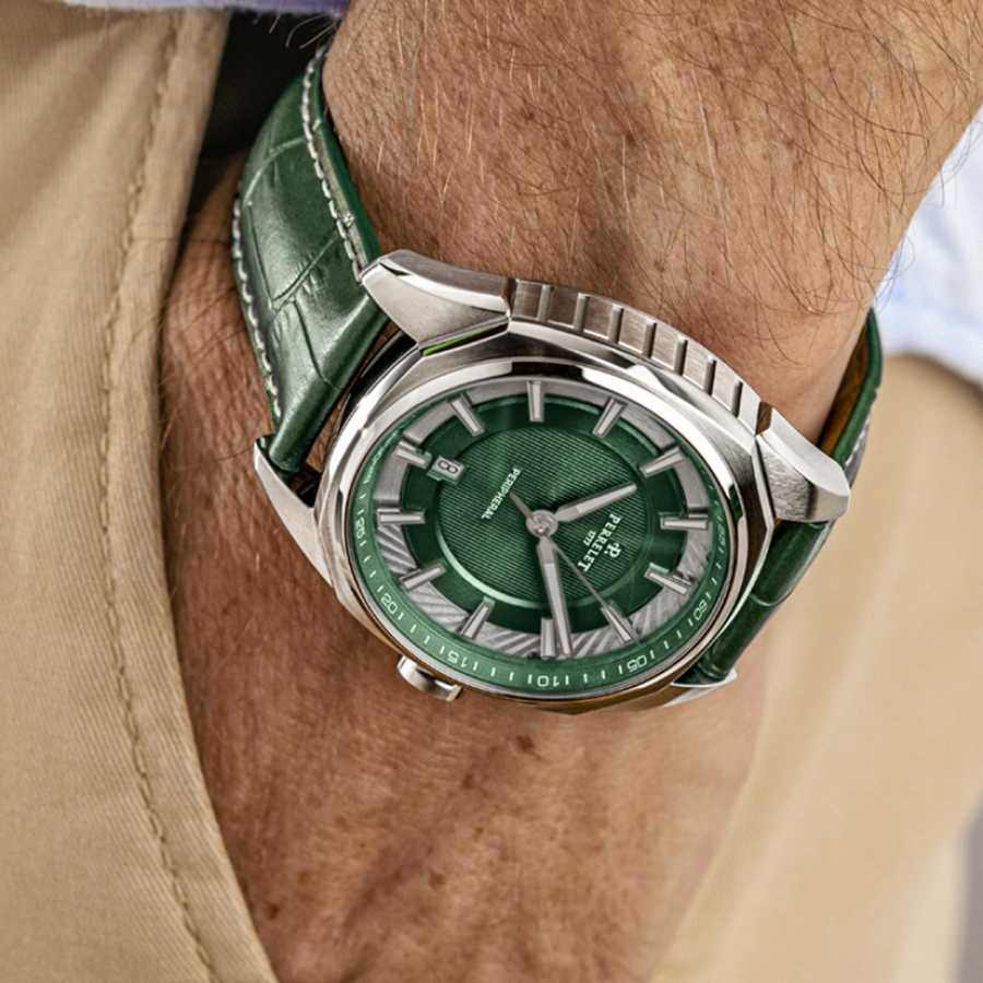 Perrelet - Peripheral Dual Time Emerald Green